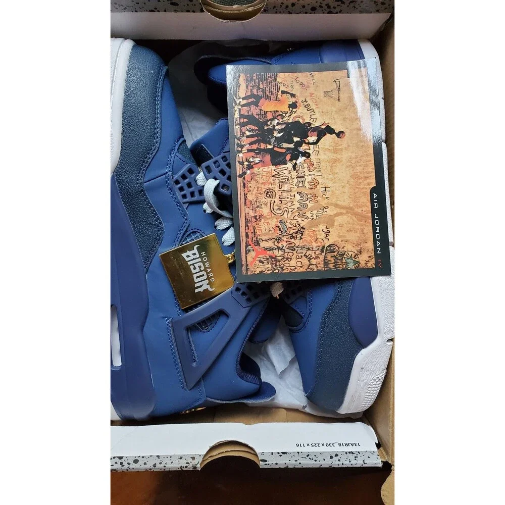 Air Jordan 4 Retro Howard University PE. Size 10